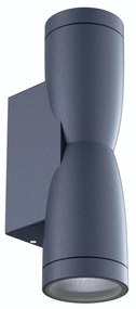 Applique Conica a Clessidra Bidirezionale, IP65 GU10 - Grigia Colore del corpo Grigio
