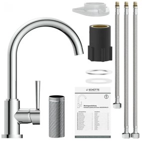Schütte 79119 - Miscelatore per lavello CORNWALL cromato lucido