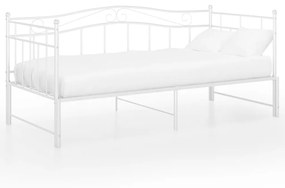 Telaio divano letto estraibile bianco in metallo 90x200 cm