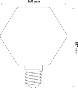 Lampadina LED DECO VINTAGE E27/4W/230V 1800K