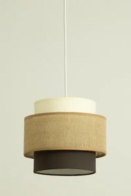 Brilagi - Lampadario sospeso con cavo RESNA 3xE27/60W/230V Ø 45 cm beige/nero