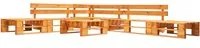 Set Divani da Giardino su Pallet 6 pz Marrone Miele in Legno cod mxl 49929