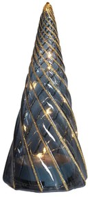 Decorazione luminosa nera con alimentazione a batteria ø 9,5 cm Vilma Tree – Sirius