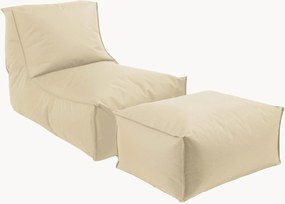 Poltrona sacco da esterno con pouf e coperture protettive Der Sundowner
