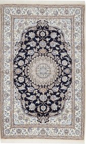 Nain Tappeto 260x160 Blu (Iran) Annodato A Mano