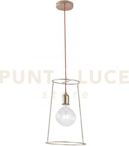 Lampadario a sospensione frida oro rosa e rosso 1 luce attacco e27 ...