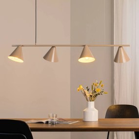 Lampada a sospensione Hängeleuchte Form 4 ALDEX, dimmerabile, Crema / Ambra, Soggiorno / Sala da pranzo, Metallo, Moderno, Lampada a sospensione