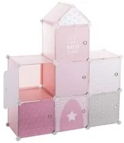 Scaffale Atmosphera Pink Castle Per bambini Componibile polipropilene (95,5 x 32 x 109 cm)