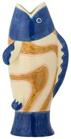 Vaso in gres dipinto a mano (altezza totale 22 cm) Irving – Bloomingville