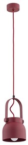 Argon 8292 - Lampadario a sospensione con filo LOGAN 1xE27/15W/230V diametro 14 cm rosso