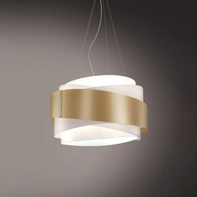 Sospensione Moderna 1 Luce Bea In Polilux Oro D60 Made In Italy