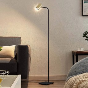 Lindby piantana Sanad, altezza 137 cm, ottone, metallo, GU10