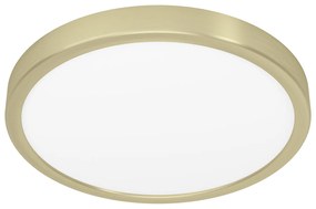 Plafoniera Moderna Fueva 5 Acciaio Ottone Led Integrato 20,5W 3000K Ip20