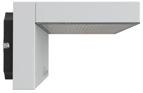 Applique LED Solare Minimal Bianca con Sensore di Movimento Colore  Bianco Naturale 4.000K