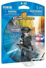 Statuetta Articolata Playmobil Playmo-Friends 70858 Poliziotto (5 pcs)