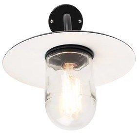 Lampada da parete per esterni nera IP44 - Monaco