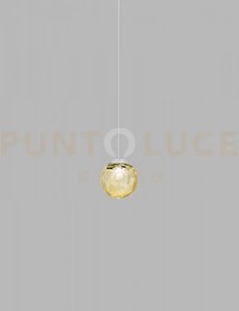 Puppet sospensione 16l ambra trasparente cromo lucido l22bb led 270...