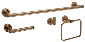 Set accessori da bagno GRID Brush Copper 4 pezzi