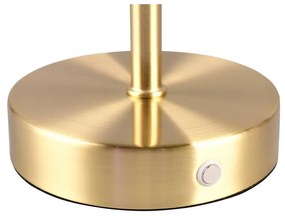 Lampada da tavolo a LED dimmerabile in oro (altezza 30 cm) Jeff - Reality