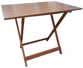 Tavolo pieghevole legno piano in formica Noce 60X87 cm
