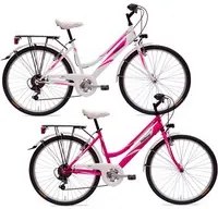 Bicicletta City Ragazza 24 6 Velocit Grace Bianco o Ciclamino