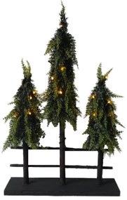 Albero di Natale artificiale Luci verde con illuminazione H 60 cm x Ø 35 cm