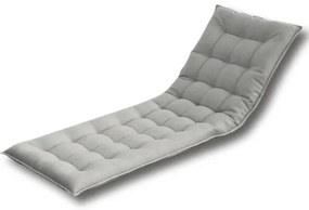 Cuscino per Lettino 186x62 cm - Cotone Trapuntato, Grigio