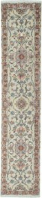 Tabriz Tappeto 80 x 400 Beige (Iran) Annodato A Mano