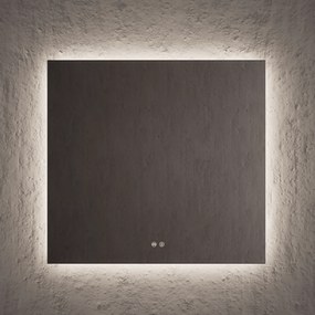 Specchio Rettangolare 80x60 Retroilluminato Nofer "Sun"