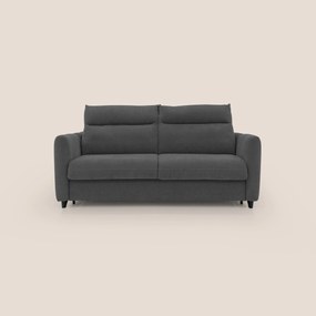 Peonia divano letto scandinavo con materasso H18 cm e morbido e alto schienale in tessuto Bouclé impermeabile T07