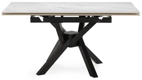 Tavolo da pranzo allungabile con piano aggiuntivo in pietra 90x150 cm Arlene - Marckeric