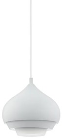 Eglo 96883 - Lampadario a sospensione con filo CAMBORNE 1xE27/60W/230V bianco