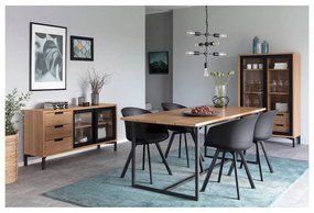 Sedia da pranzo nera e grigia Moon - Interstil