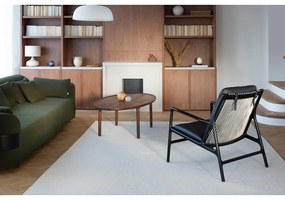 Poltrona in pelle di colore nero-naturale Dedo - Gazzda