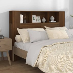 Testiera Con Scomparti Rovere Marrone 140x18,5x104,5 Cm /