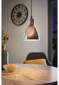 Eglo 49492 - Lampadario PRIDDY 1 1xE27/60W/230V