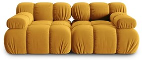 Divano in velluto giallo 188 cm Bellis - Micadoni Home