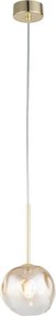 BRILAGI - Lampada a sospensione con cavo VULCANO 1xG9/8W/230V Ø 15 cm oro/beige fumé