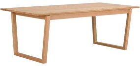 Tavolo da pranzo naturale in rovere decorato, 215 x 96 cm Colonsay - Rowico