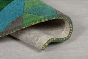 Tappeto in lana giallo/verde 60x230 cm Prism - Flair Rugs