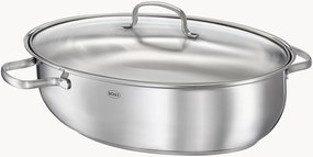 Pirofila ovale con coperchio in vetro Elegance