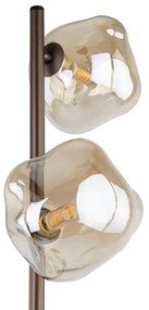 Lampada da terra LAVA 3xG9/8W/230V bronzo/beige fumé