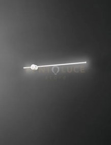 Applique in alluminio colore bianco 97cm clock led 20w 3000k cri?90...