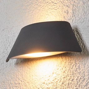 Applique da esterni a LED Glen Lucande, Nero, Alluminio, Moderno, Applique LED da esterni