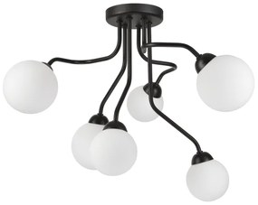 Lampadario a plafone HOLLY 6xG9/5W/230V nero