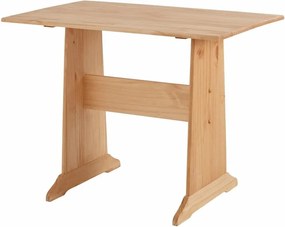 Set di panca angolare e tavolo da pranzo in legno di pino massiccio Samantha - Støraa