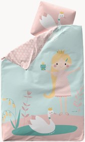 Set biancheria da letto in raso di cotone Little Princess