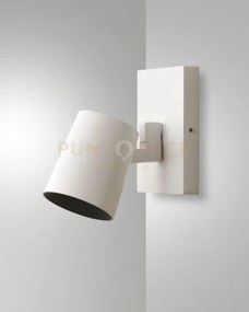 Modo spot  bianco 1 luce alluminio spazzolato orientabile  attacco ...