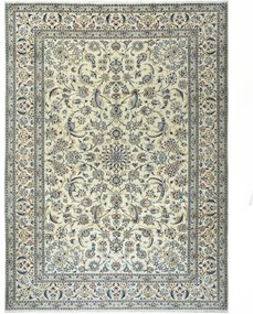 Nain Tappeto 350x260 Beige (Iran) Annodato A Mano