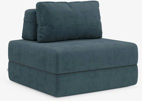 Rift poltrona letto con materasso alto 24 cm e memory foam - schienale mobile e tessuto smacchiabile T31
